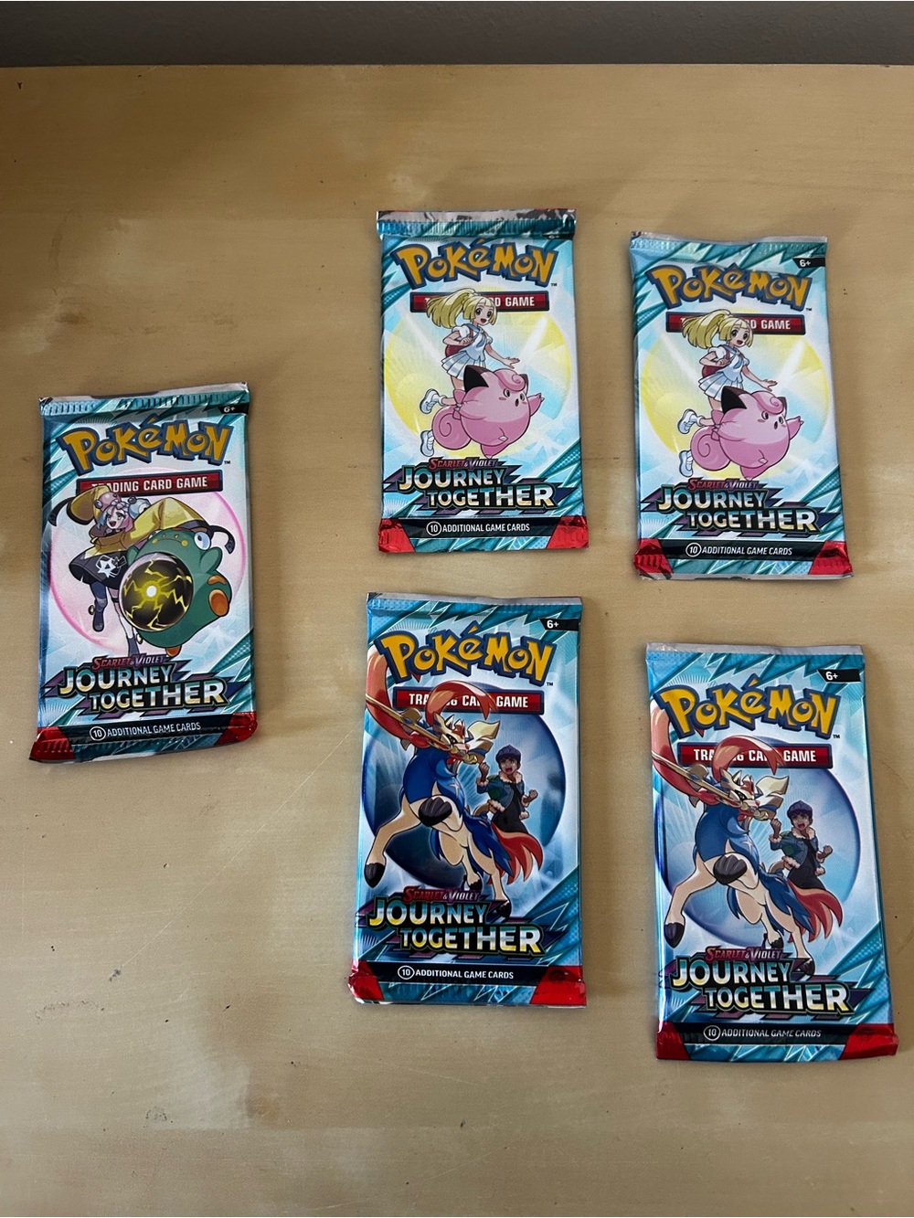 5 Journey Together Booster Packs -‎ Blue and White